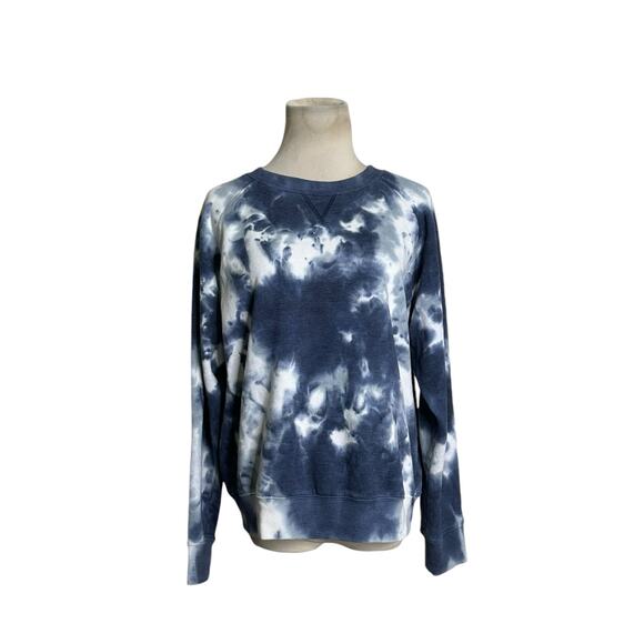 RicherPoorer blue white tie dye long sleeves sweatshirt size M - Picture 7 of 11